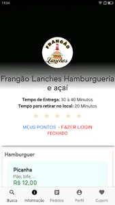 Frangão Lanches Hamburgueria e screenshot 0