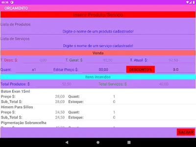 Orçamento Cosméticos Pro screenshot 11