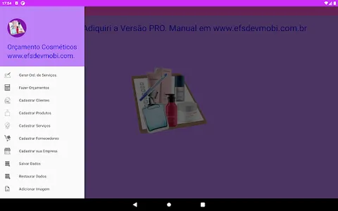 Orçamento Cosméticos Pro screenshot 17