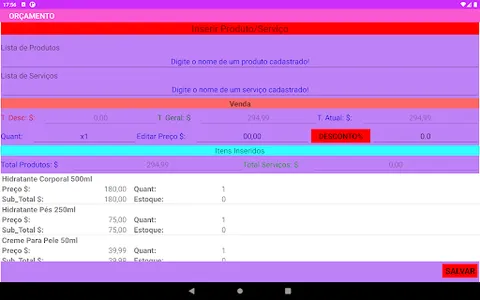 Orçamento Cosméticos Pro screenshot 19