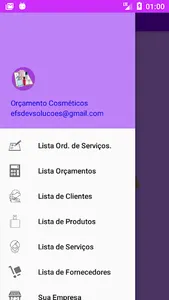 Orçamento Cosméticos screenshot 1