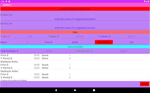Orçamento Cosméticos screenshot 20