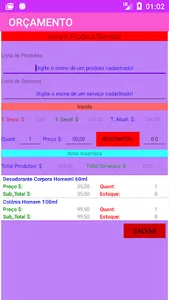 Orçamento Cosméticos screenshot 4