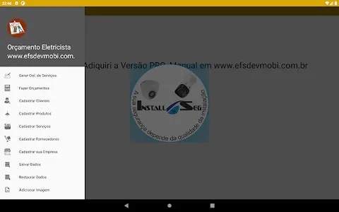 Orçamento Eletricista Pro screenshot 17