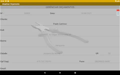 Orçamento Eletricista Pro screenshot 19