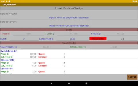 Orçamento Eletricista Pro screenshot 20