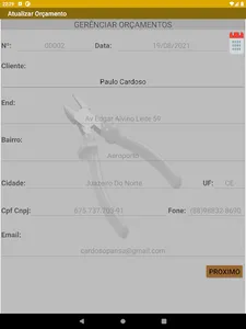 Orçamento Eletricista Pro screenshot 9