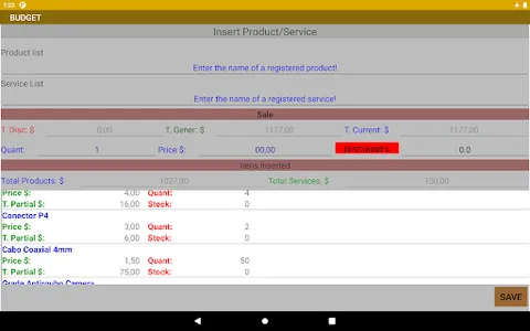 Orçamento Eletricista screenshot 17