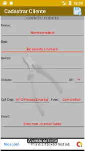 Orçamento Eletricista screenshot 2