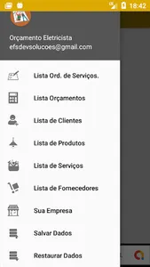 Orçamento Eletricista screenshot 7