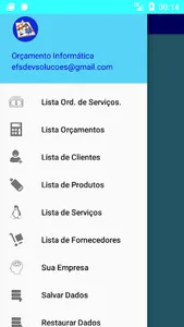 Orçamento Informática screenshot 1