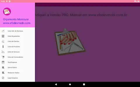 Orçamento Manicure Pro screenshot 17