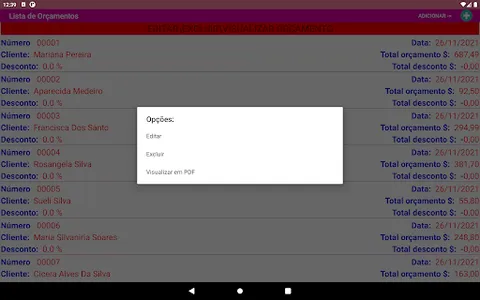Orçamento Manicure Pro screenshot 19