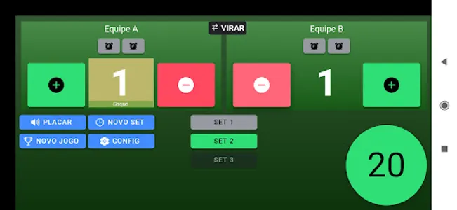 Placar Peteca Plus screenshot 3