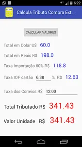 Imposto Compras Internacional screenshot 1