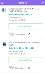 Promo4U - Promoções e Desconto screenshot 0