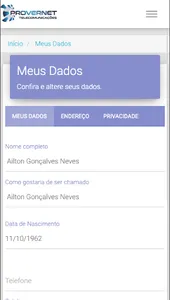 Provernet Central do Assinante screenshot 2