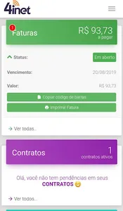 Central do Assinante - 4inet screenshot 2