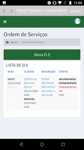 Costa Automação Ordem de Servi screenshot 4