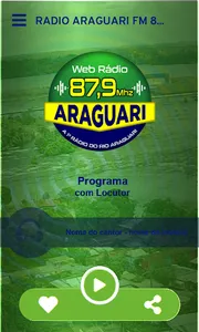 Rádio Araguari FM 87,9 MHz screenshot 1