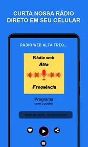 Rádio web Alta frequência screenshot 0