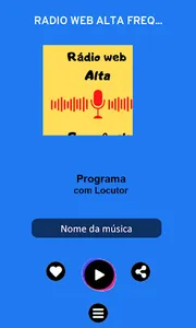 Rádio web Alta frequência screenshot 1