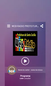 WEB RADIO PREFEITURA DE SANTA  screenshot 0