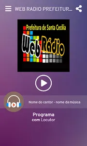 WEB RADIO PREFEITURA DE SANTA  screenshot 1
