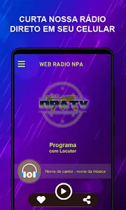 Web Rádio NPA screenshot 0