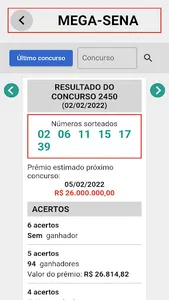 Resultado de Loterias - Já screenshot 2