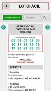 Resultado de Loterias - Já screenshot 3