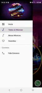 Adriano Karaokê - Lista de Mús screenshot 1