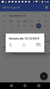 Minha Agenda screenshot 1