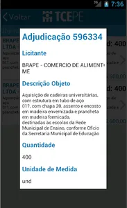 TCE - Licitações screenshot 6