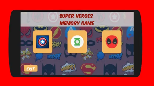 Superhero justice memory game screenshot 0