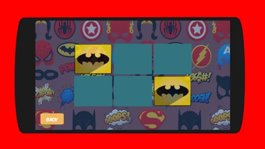 Superhero justice memory game screenshot 1
