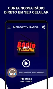 Rádio WebTV Iracema screenshot 0