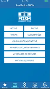 Portal do Aluno FDSM screenshot 1