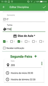 AppHorarios screenshot 2