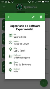 AppHorarios screenshot 4
