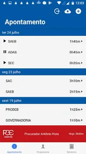 PGE BA Timesheet screenshot 1