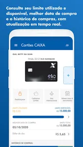 Cartões CAIXA screenshot 2