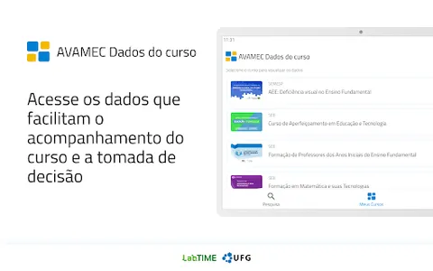 AVAMEC Dados de curso screenshot 3