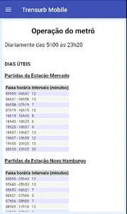 Trensurb Mobile screenshot 5