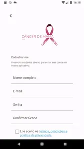 Câncer de Mama App screenshot 2