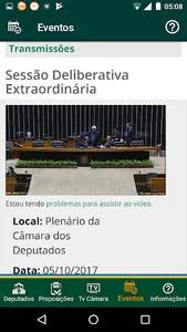 Transmissão Câmara screenshot 4