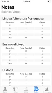 Diário Aluno screenshot 2