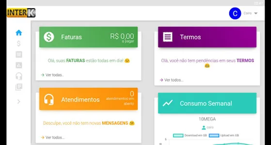 INTER-K Central do Assinante screenshot 16