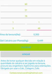 Calc_Calagem_Cafe screenshot 3