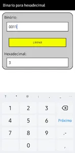 Binário para Hexadecimal screenshot 1